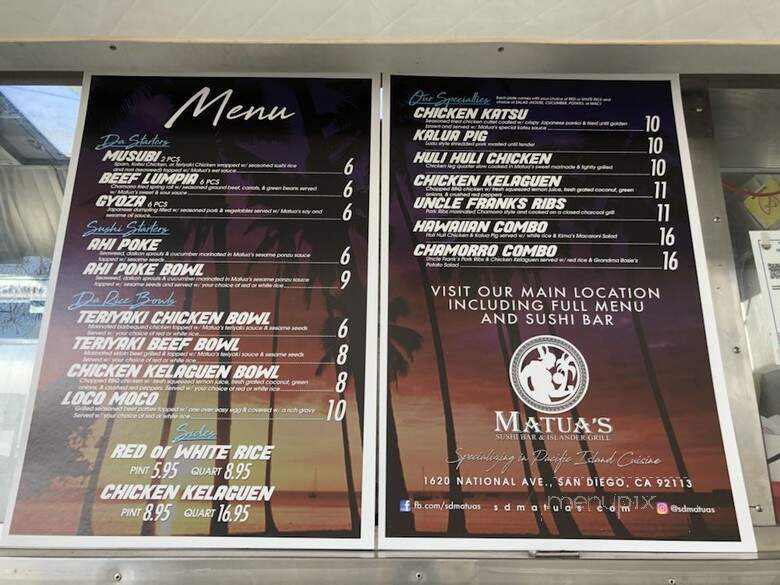 Matua's Da Food Truck - Chula Vista, CA