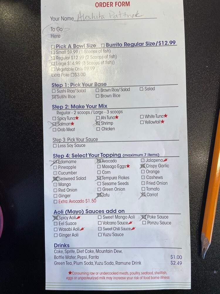 Poke It Up - Madison, WI menu_pic