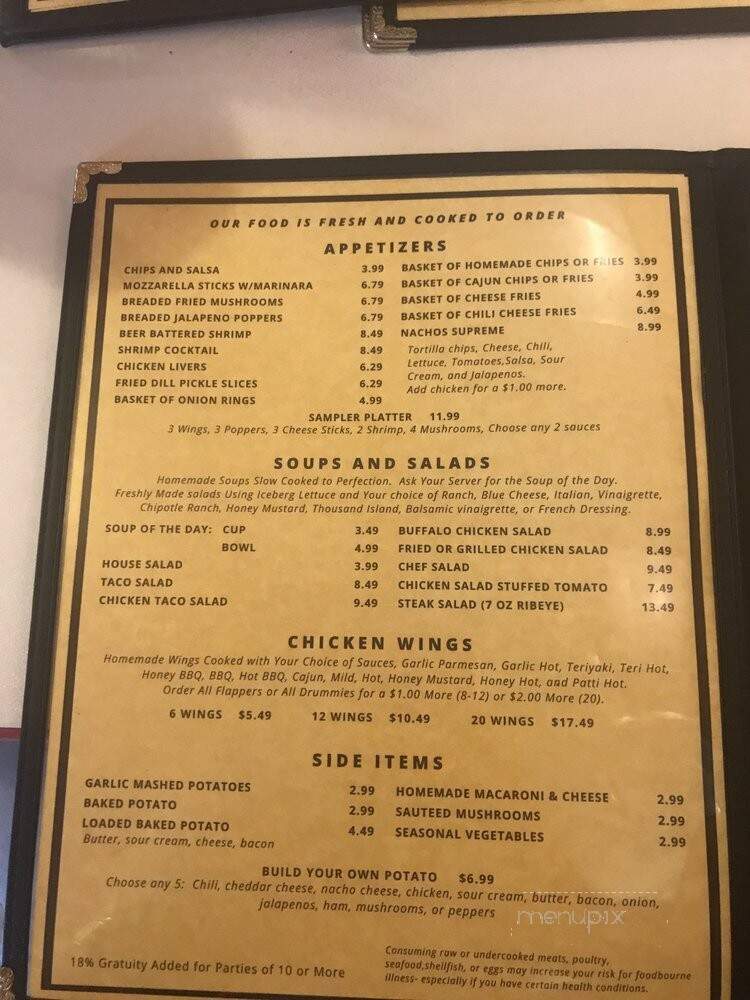 Main St Retreat Bar & Grill - Clover, SC menu_pic