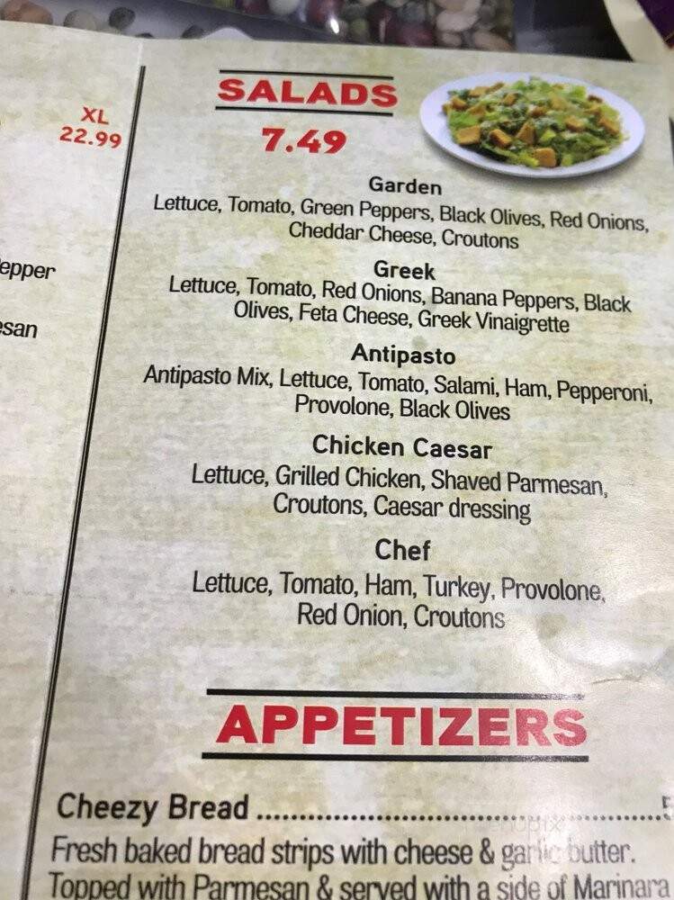 Mega Pizza - Raleigh, NC menu_pic