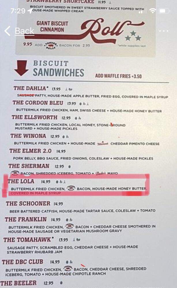 Denver Biscuit Company - Colorado Springs, CO menu_pic