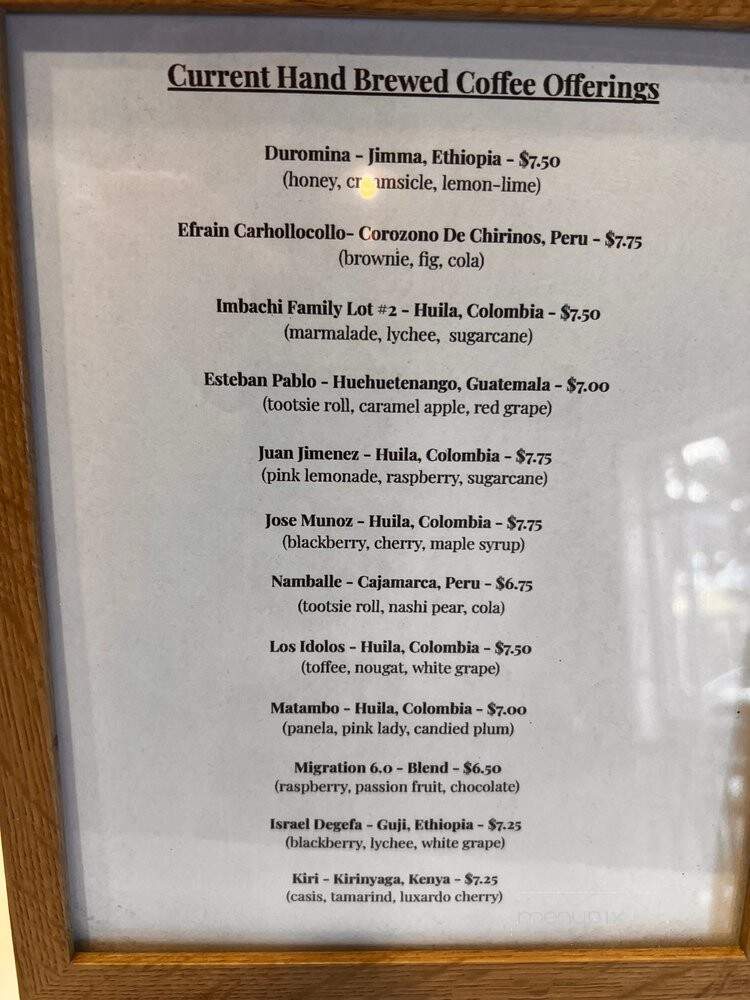 Monk & Mongoose Gourmet Coffee - Greenwood Village, CO menu_pic