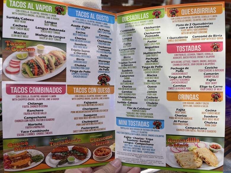 La Salsa Verde Taqueria - Plano, TX menu_pic