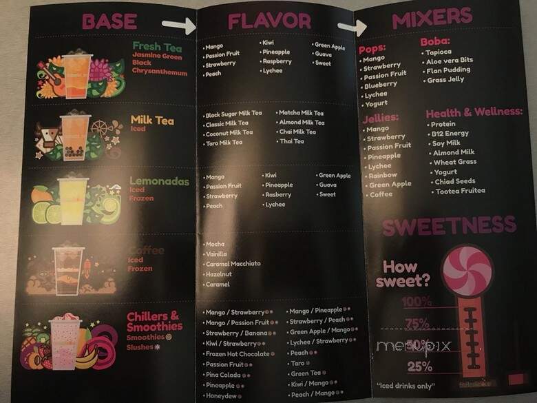 Fruitealicious Bubble Tea & Smoothies - Austin, TX menu_pic