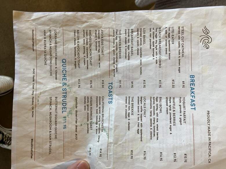 Soul Grind - Pacifica, CA menu_pic