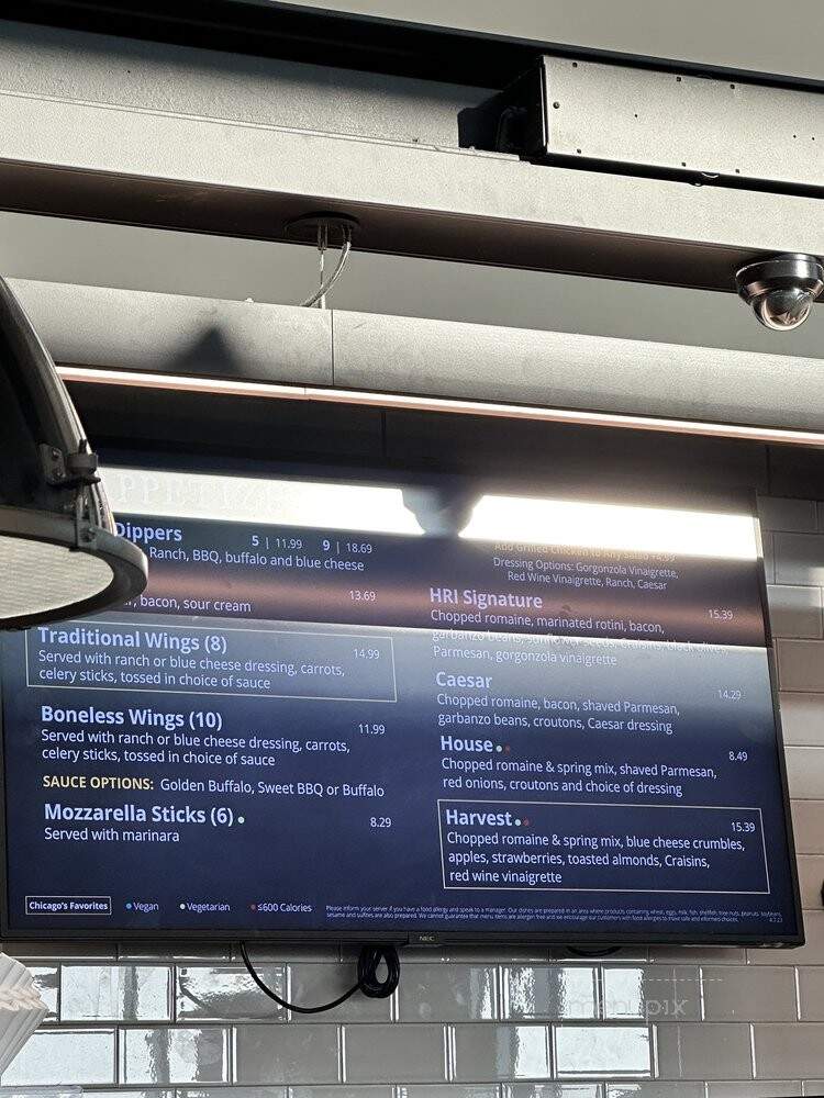 Home Run Inm - Chicago, IL menu_pic