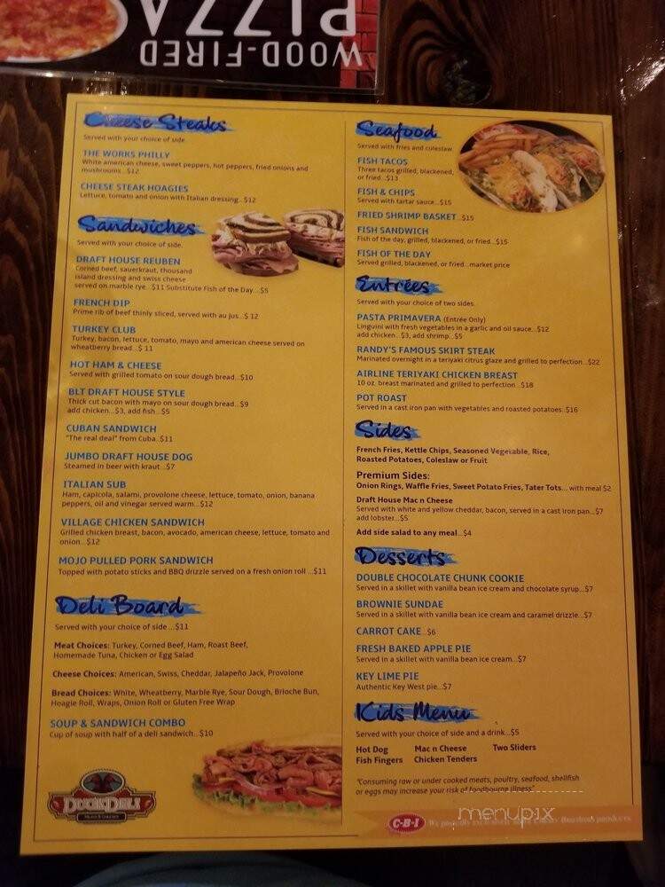 Draft House Bar and Grille - North Palm Beach, FL menu_pic
