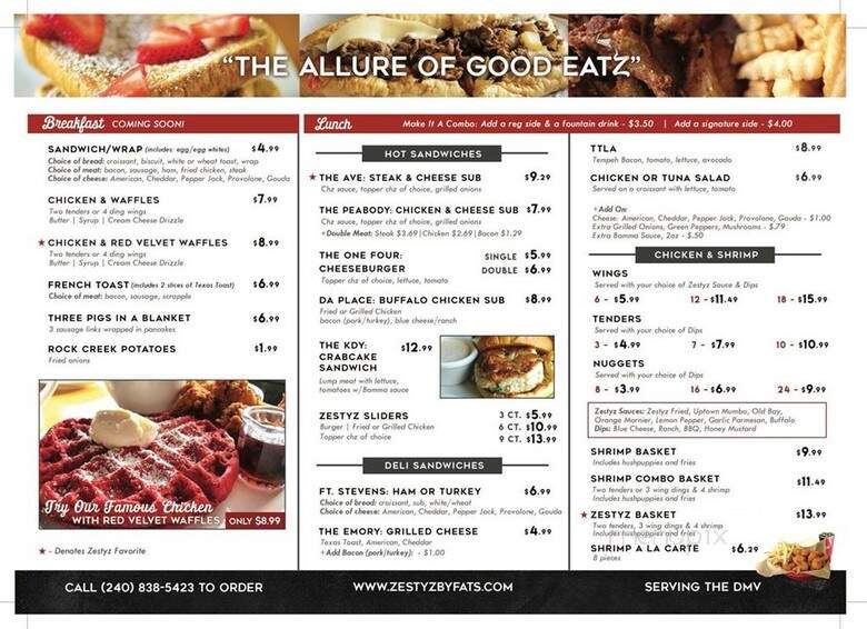 ZestyZ - Suitland, MD menu_pic
