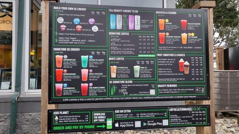 Gravity Coffee Lakewood - Lakewood, WA menu_pic