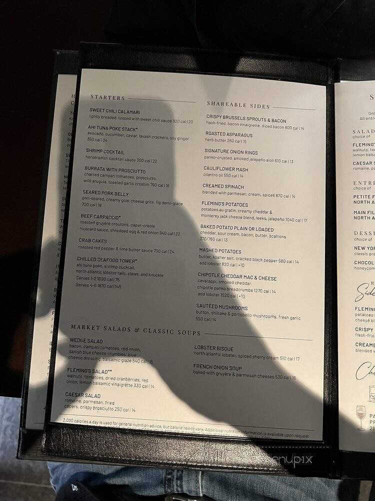 Fleming's Prime Steakhouse & Wine Bar - Miami, FL menu_pic