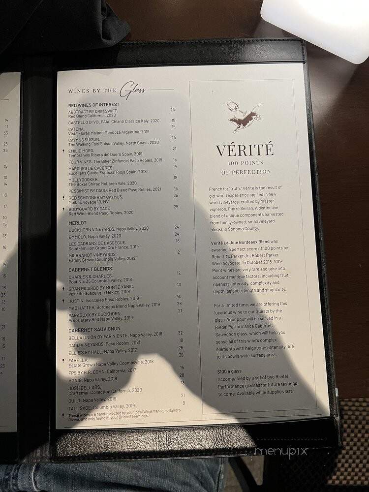 Fleming's Prime Steakhouse & Wine Bar - Miami, FL menu_pic