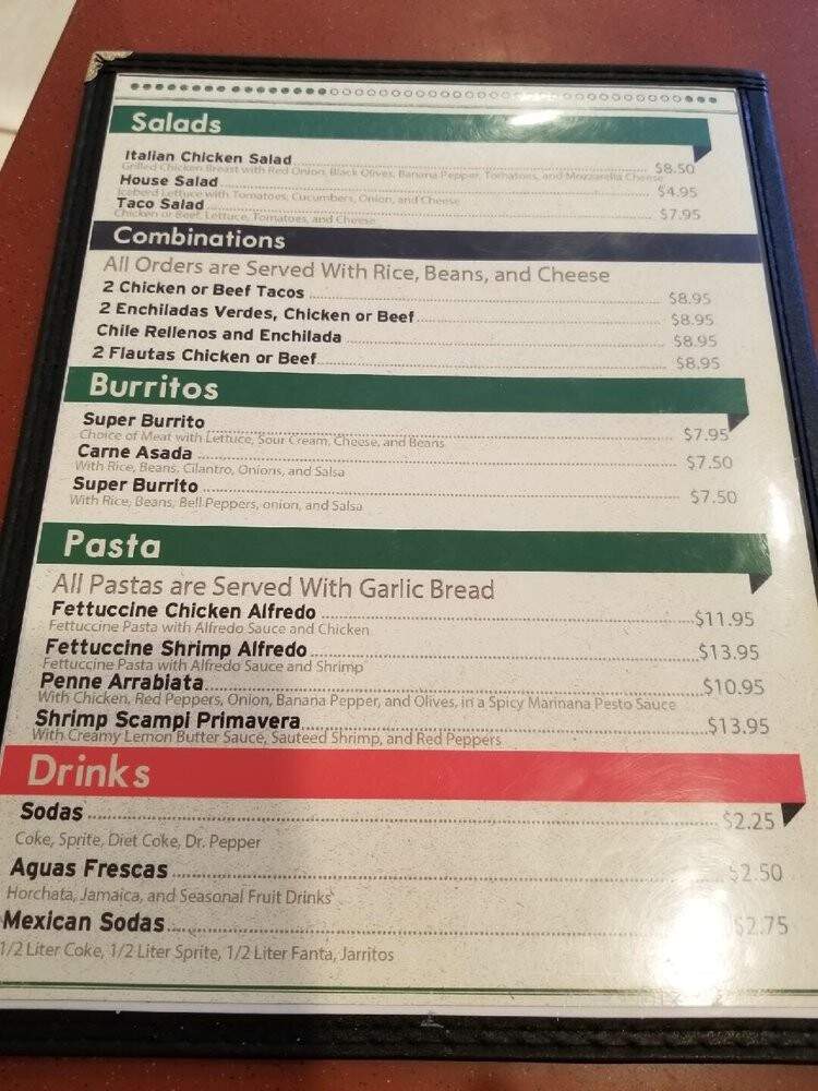 Oaxaca Cafe - Adelanto, CA menu_pic