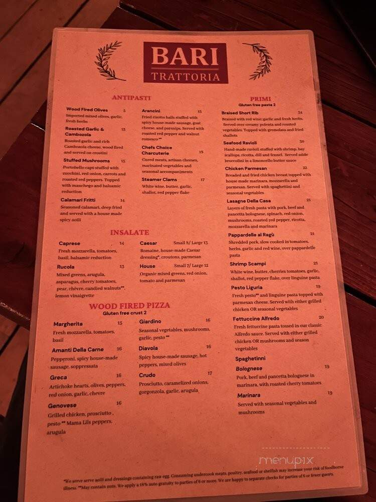 Bari Trattoria - Eugene, OR