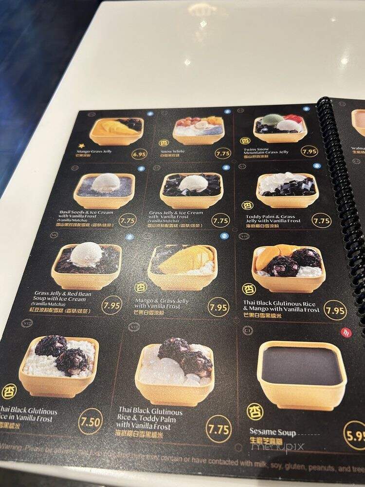 Sweethoney Dessert - Sacramento, CA menu_pic