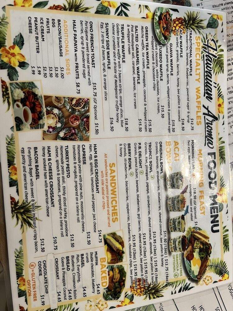 Hawaiian Aroma Caffe - Honolulu, HI menu_pic