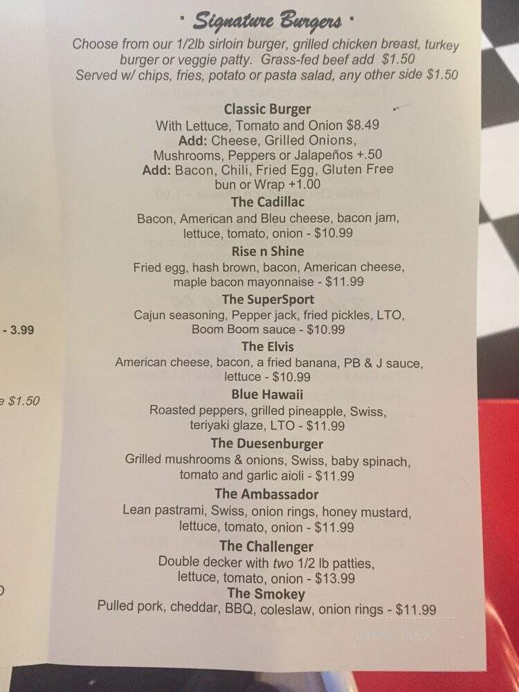KC's Classic Burger Bar - Seekonk, MA menu_pic
