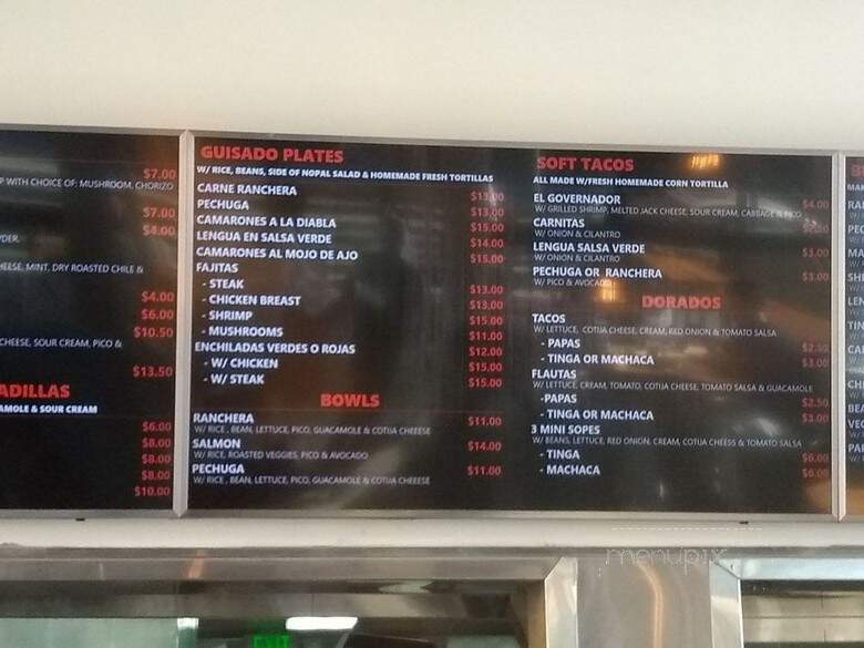 Cactus Mexican Cuisine - Los Angeles, CA menu_pic
