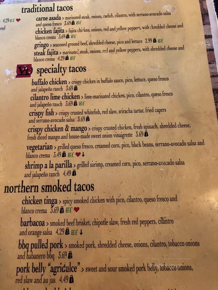 Vinyl Taco - Grand Forks, ND menu_pic
