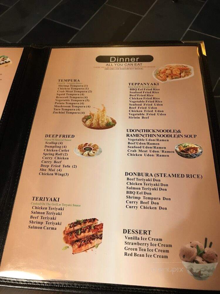 Kumo Sushi - Rochester, MN menu_pic