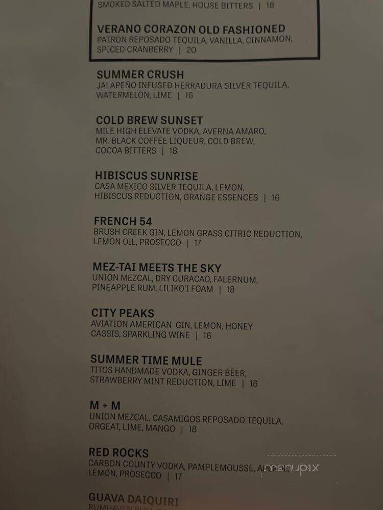 54thirty - Denver, CO menu_pic