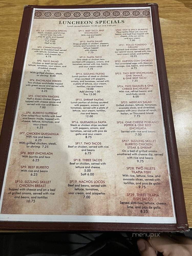 Mi Sol Azteca - Picayune, MS menu_pic