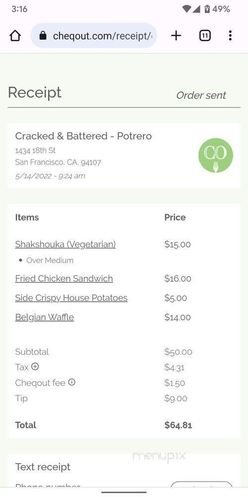 Cracked & Battered - San Francisco, CA menu_pic