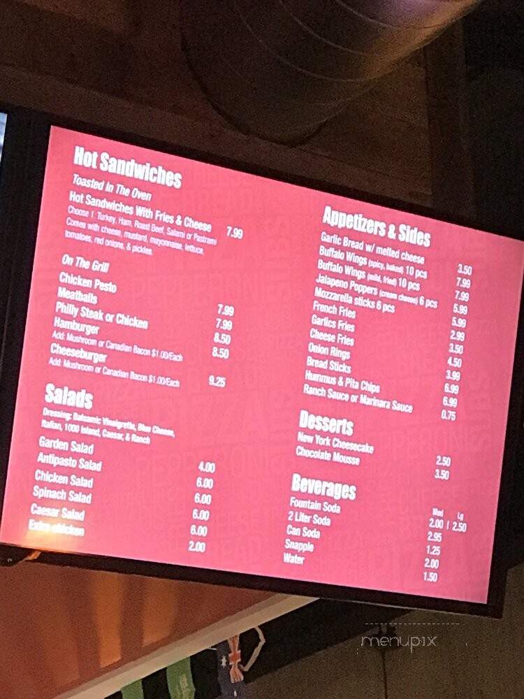 Milan Pizzeria - Royal Oak, MI menu_pic
