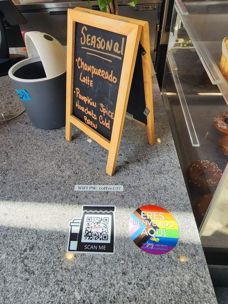 Confidential Coffee - Long Beach, CA menu_pic