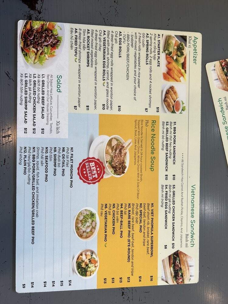 Viet Phomula - Monrovia, CA menu_pic