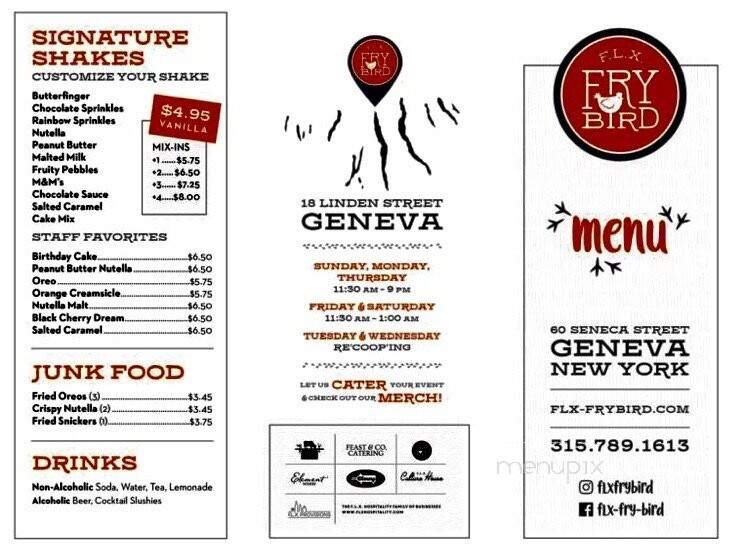 FLX Fry Bird - Geneva, NY menu_pic