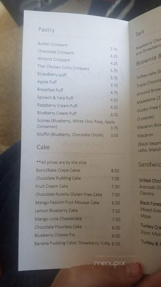 Born2Bake - Littleton, CO menu_pic