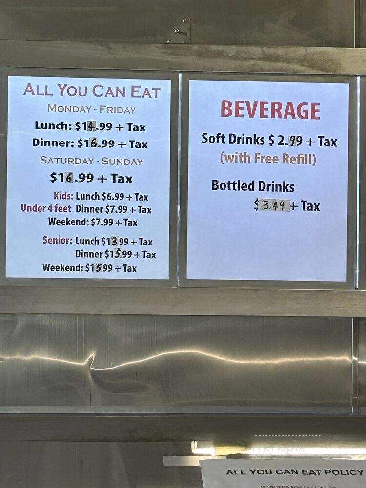 Kahns Mongolian Grill - Roseville, CA menu_pic