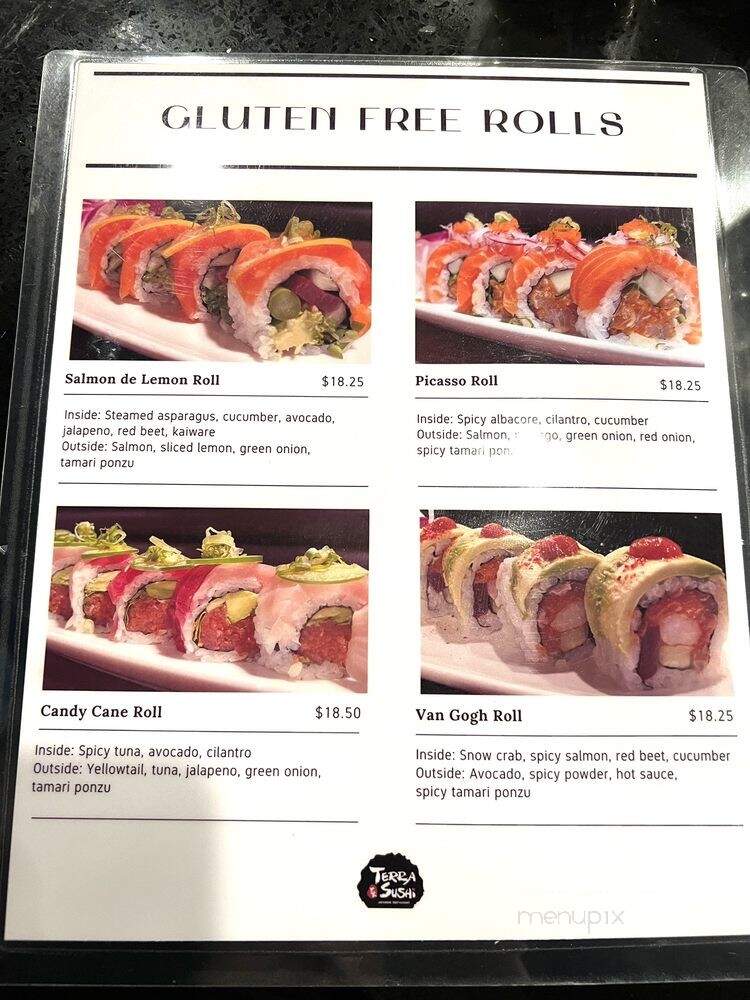 Terra Sushi - Mission Viejo, CA menu_pic