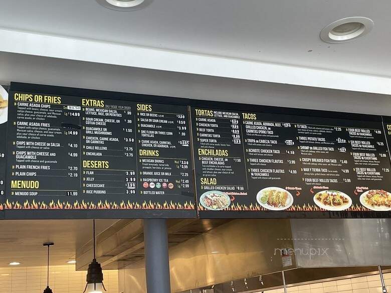 Santa Ana Fresh Mexican Food - San Diego, CA menu_pic