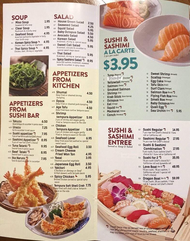 Sushi Cafe - Fleming Island, FL menu_pic