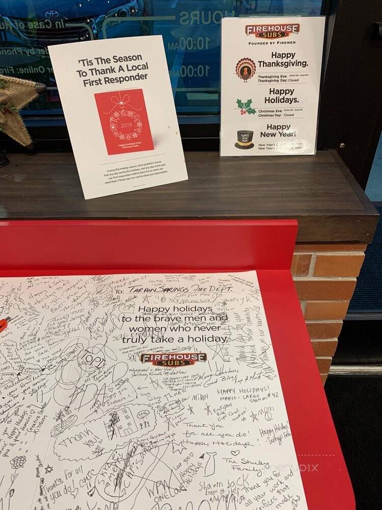 Firehouse Subs - Tarpon Springs, FL menu_pic
