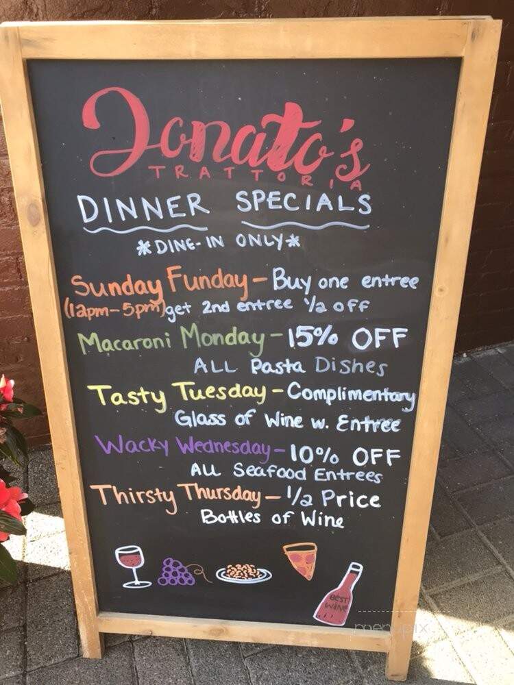 Donato's Trattoria - Briarcliff Manor, NY menu_pic
