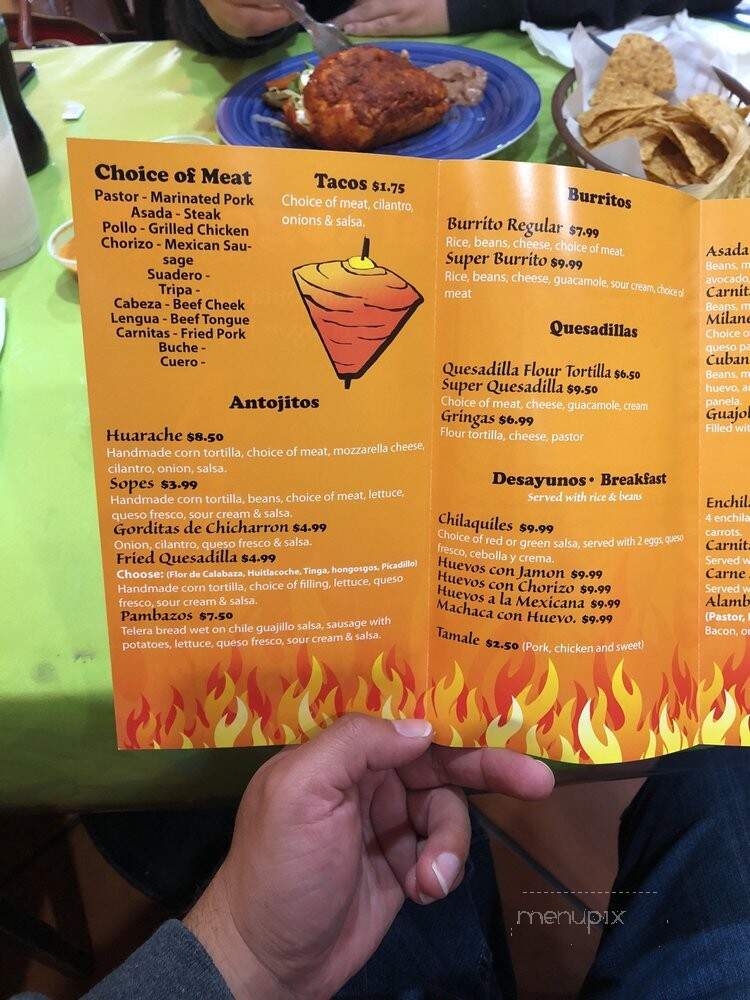 El Fogon Taqueria - Rohnert Park, CA menu_pic