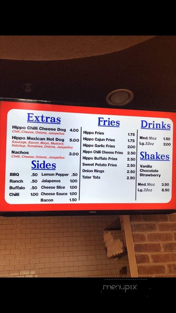 Hippo Burgers - Humble, TX menu_pic