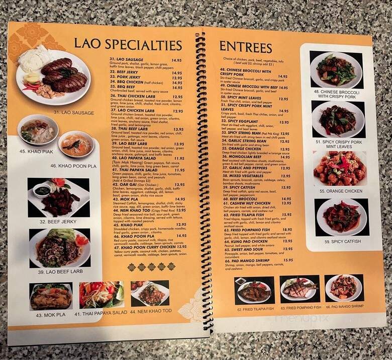 Kop Jai Lai Restaurant - Mission Hills, CA menu_pic