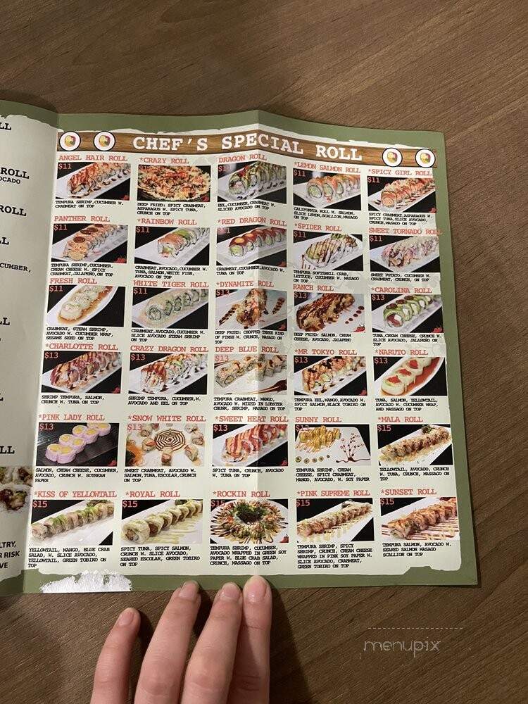 Mr Tokyo Japanese Restaurant - Matthews, NC menu_pic