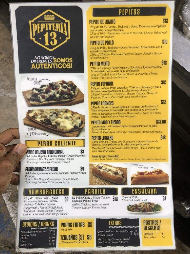 Pepiteria 13 - Miami, FL menu_pic