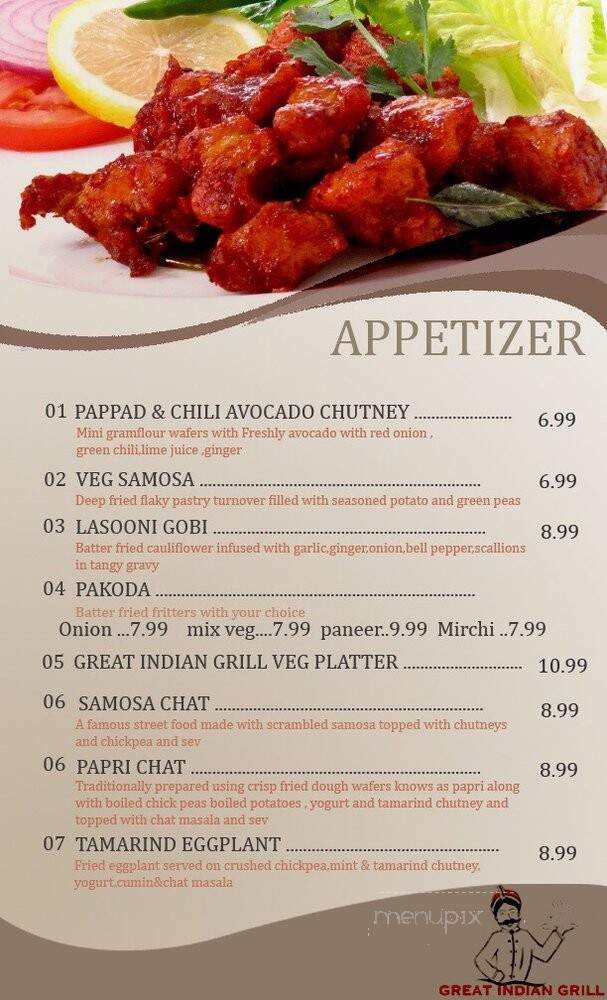 Great Indian Grill - Pompano Beach, FL menu_pic