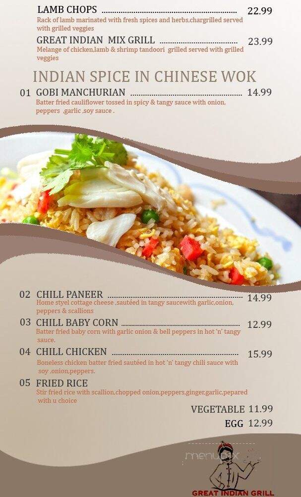 Great Indian Grill - Pompano Beach, FL menu_pic