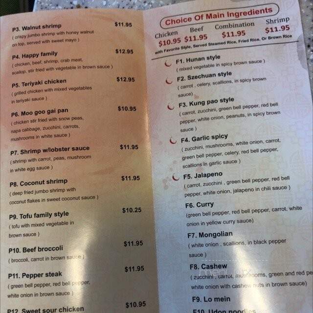 China Island - Mansfield, TX menu_pic