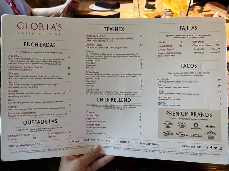 Gloria's Latin Cuisine - Irving, TX menu_pic