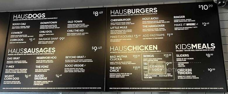 Dog Haus Biergarten Belmont - Belmont, CA menu_pic