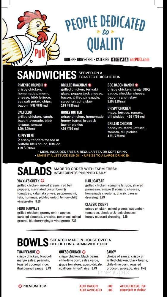 PDQ - Seminole, FL menu_pic