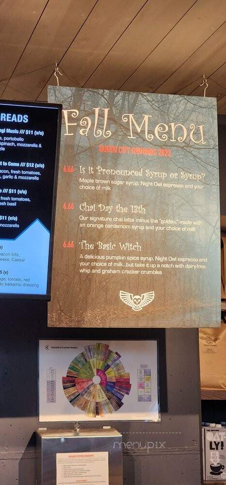 Queen City Grounds - Charlotte, NC menu_pic