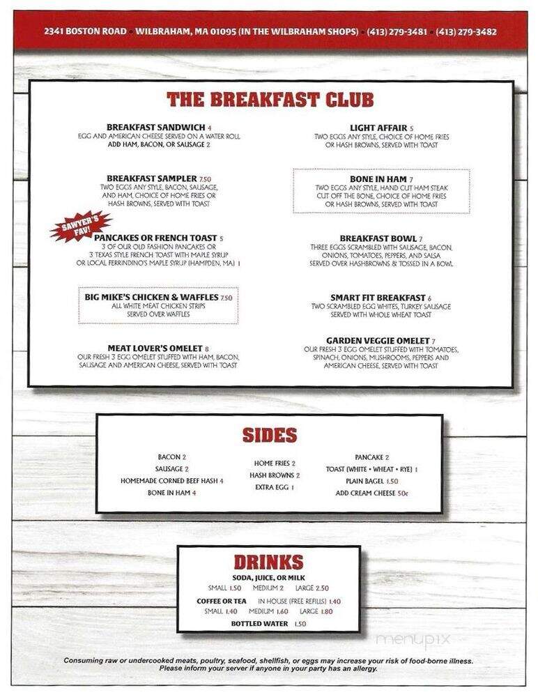 The Burger Bar and A Little Bit More - Wilbraham, MA menu_pic